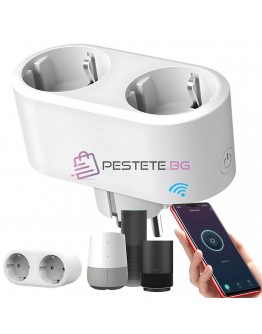 Умен двоен контакт с Wi-Fi таймер 16a приложение